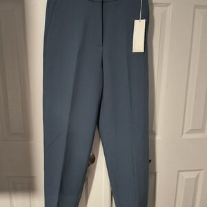 Arket Straight-Leg Pants in Slate Blue